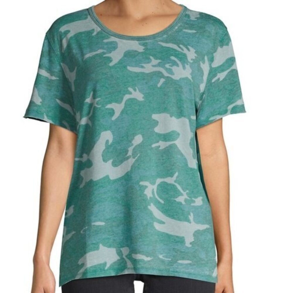 Free People Tourist Tee Camo Top. S